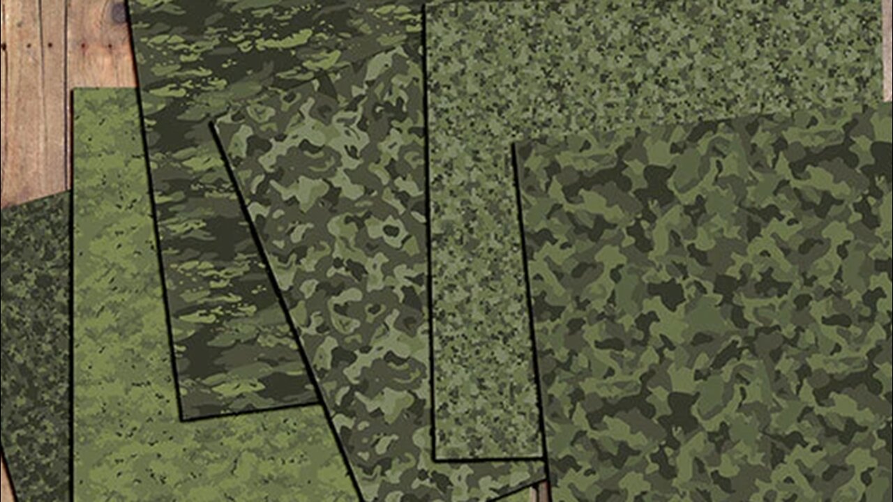 Green "Camoflauge" Pattern.