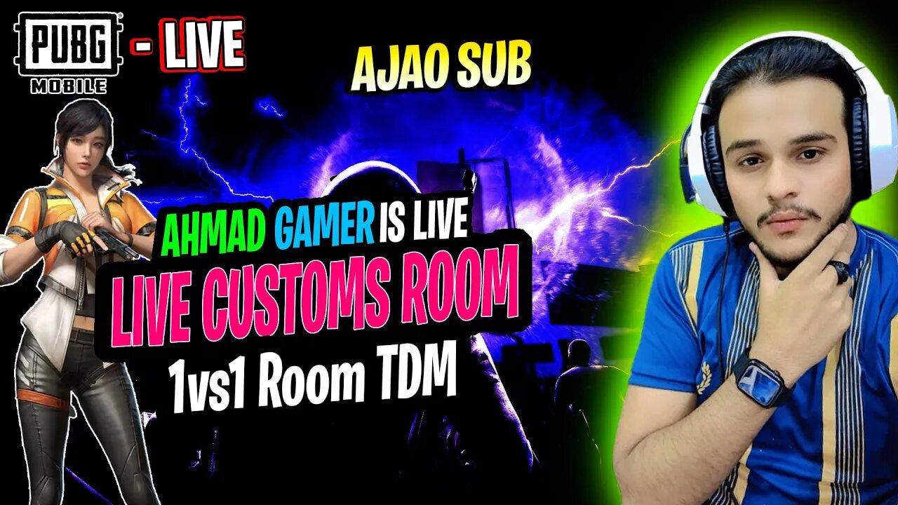 LIVE CUSTOMS ROOM WITH 1vs1 TDM - AJAO SUB