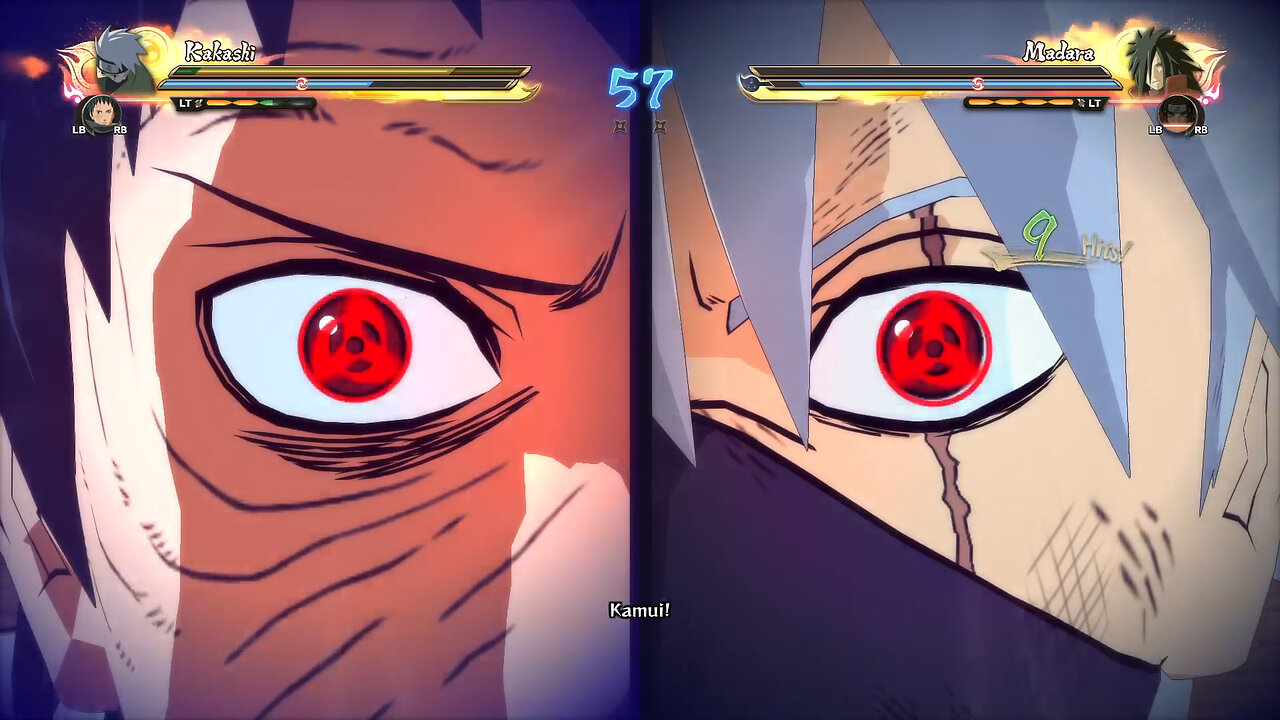 NINJA STORM 4 DOUBLE SHARINGAN KAKASIHI HATAKE - OBITO UCHIHA OPPOSING KAMUI