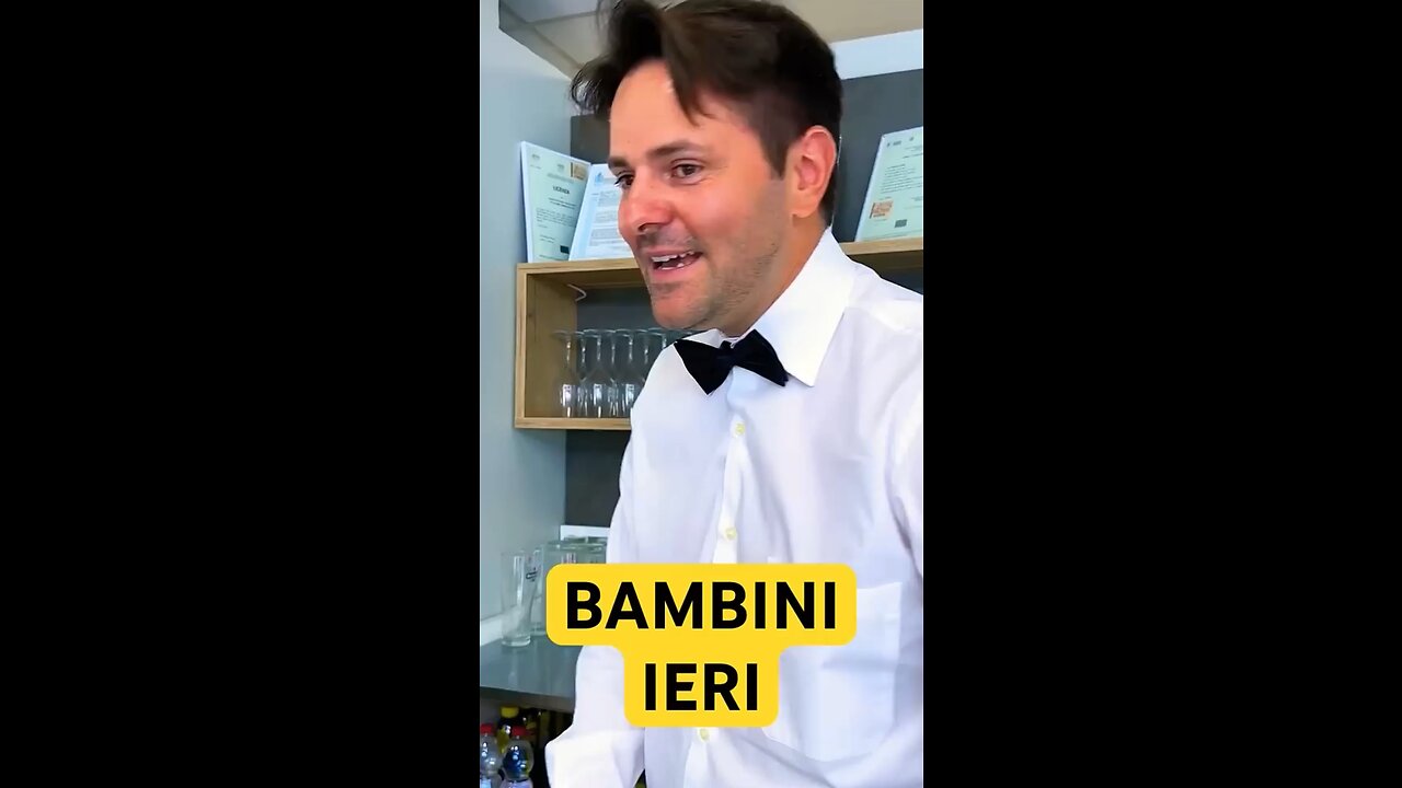 Bambini al bar oggi vs ieri