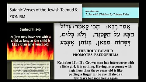 Western World Normalizes Child Trafficking Thru Mainstream Media To Understand You Must Read Talmud