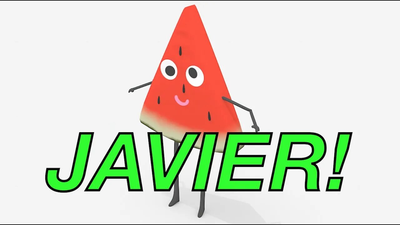 Happy Birthday JAVIER! - WATERMELON Birthday Song