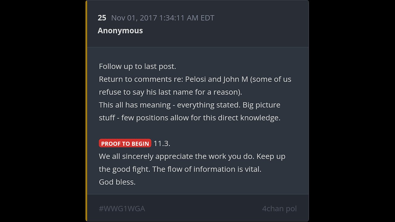 💥 Scavino Hits Nov 1 Delta, Today - 25 Seconds - Q Drop 25 - BIG PICTURE STUFF