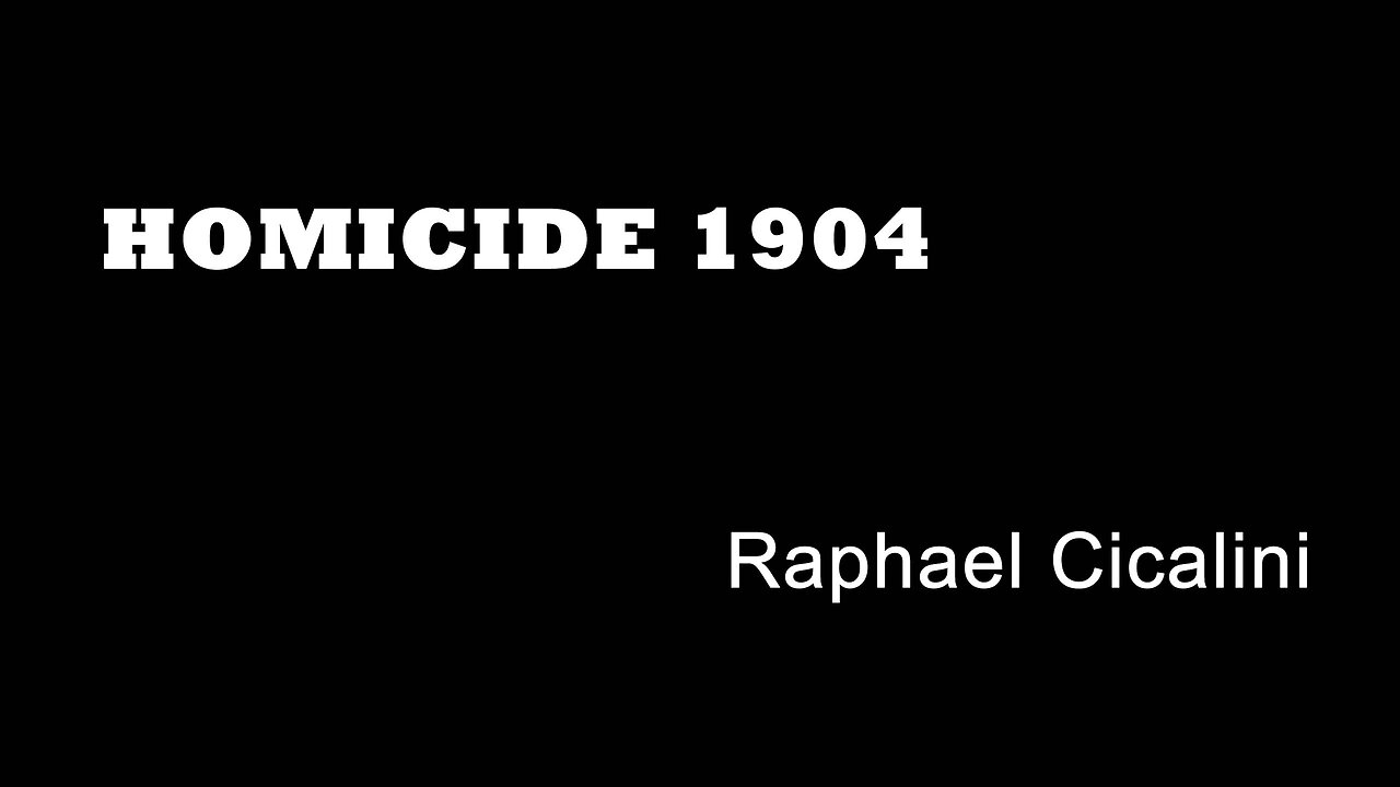 Homicide 1904 - Raphael Cicalini - London Manslaughter - Greek Street - Old Compton Street - Crime