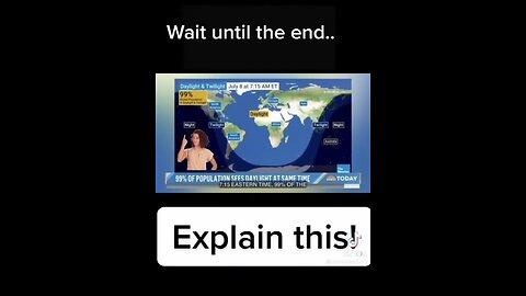 99 percent of the population is in the sunlight on that day