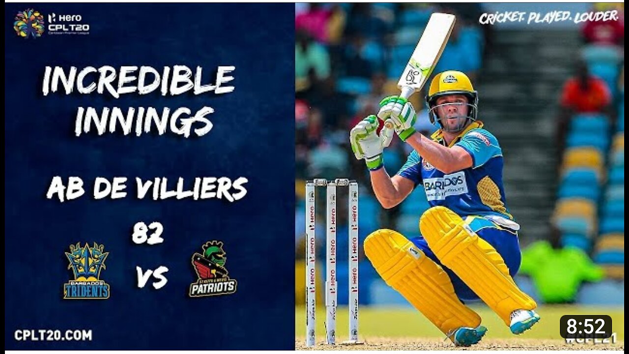 An Amzing Batting by Ab De villier At At The kennistong oval