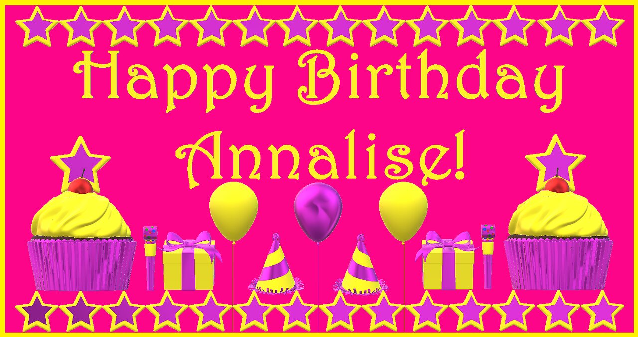 Happy Birthday 3D - Happy Birthday Annalise - Happy Birthday To You - Happy Birthday Song