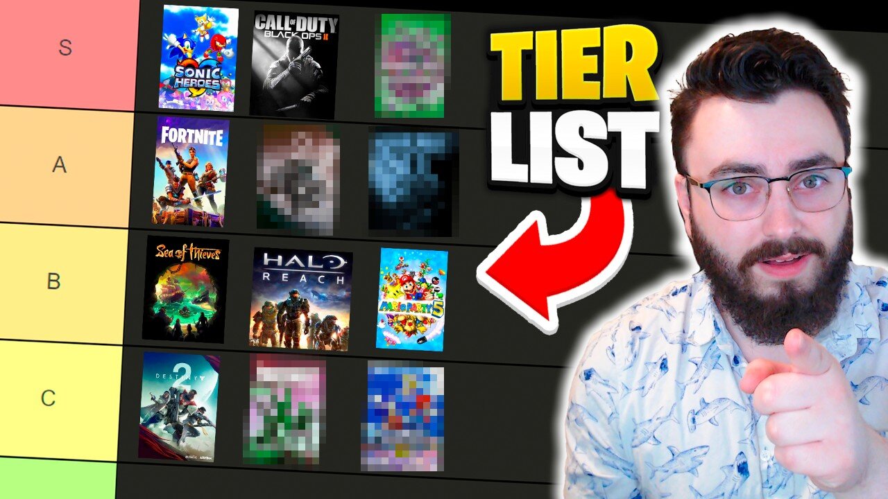 Ranking All My Favorite Games! | Tier List