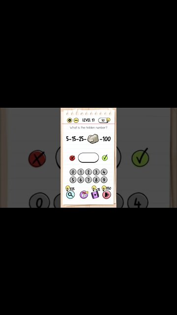 Brain Test Tricky Puzzles Level 17 What is the hidden number?