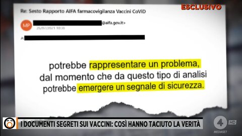 L'AIFA nasconde i dati sulle reazioni avverse ma nessuno ne parla - Fuori dal coro, 4 aprile