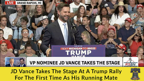 JD Vance Takes The Stage At A Trump Rally For The First Time As His Running Mate