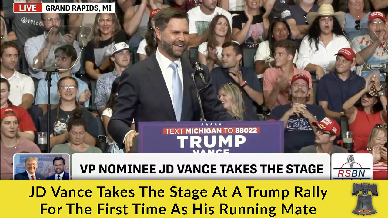 JD Vance Takes The Stage At A Trump Rally For The First Time As His Running Mate