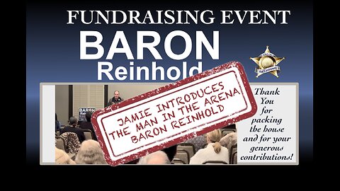 SERIES VIDEO 3 - JAMIE INTRODUCES THE "MAN IN THE ARENA" BARON REINHOLD. BARON SPEAKS!