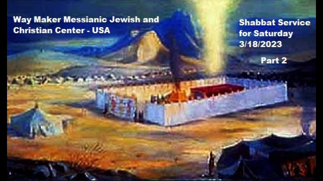 Parashat VaYakhel - Pekudei - Shabbat Service for 3.18.23 - Part 2