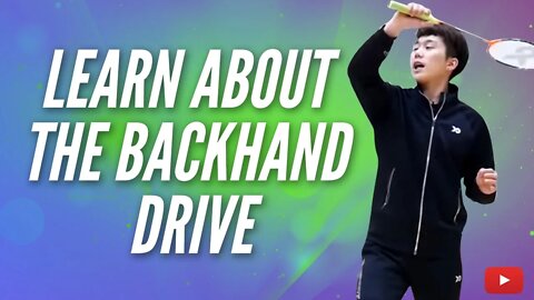 Learn about the backhand drive featuring Chang Coach cokcok badminton Korean with English Subtitles