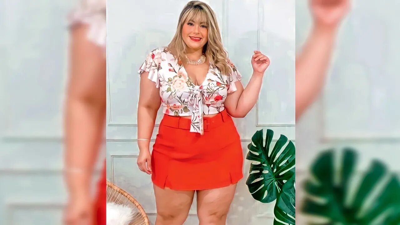 ✔️ SHORT SAÍA COM CINTO PLUS SIZE TECIDO BENGALINE