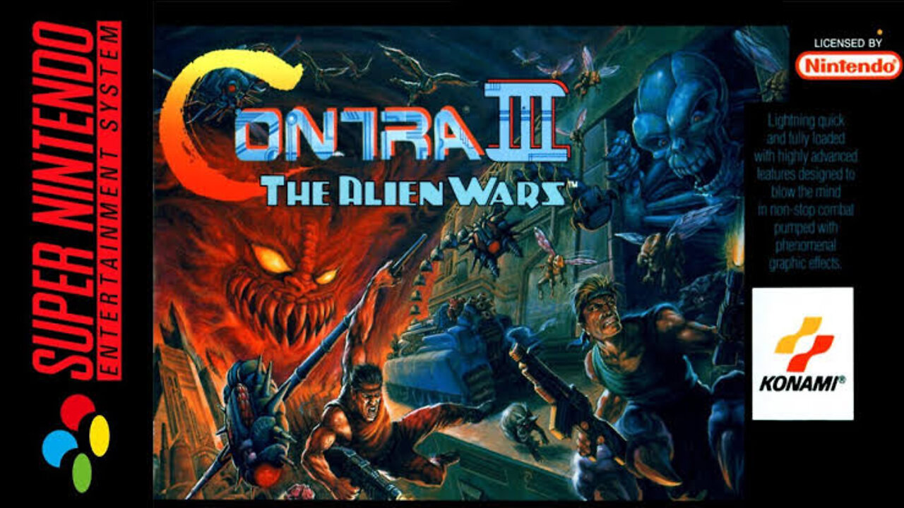 (TAS) SNES - Contra III: The Aliens Wars 2 players DETONADO [ZERANDO A FITA]