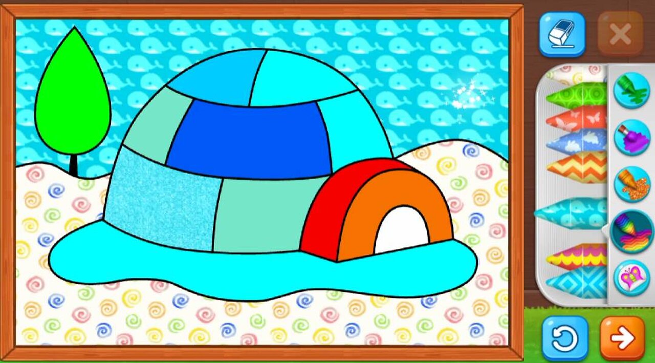 ice house | fill the colours in ice house