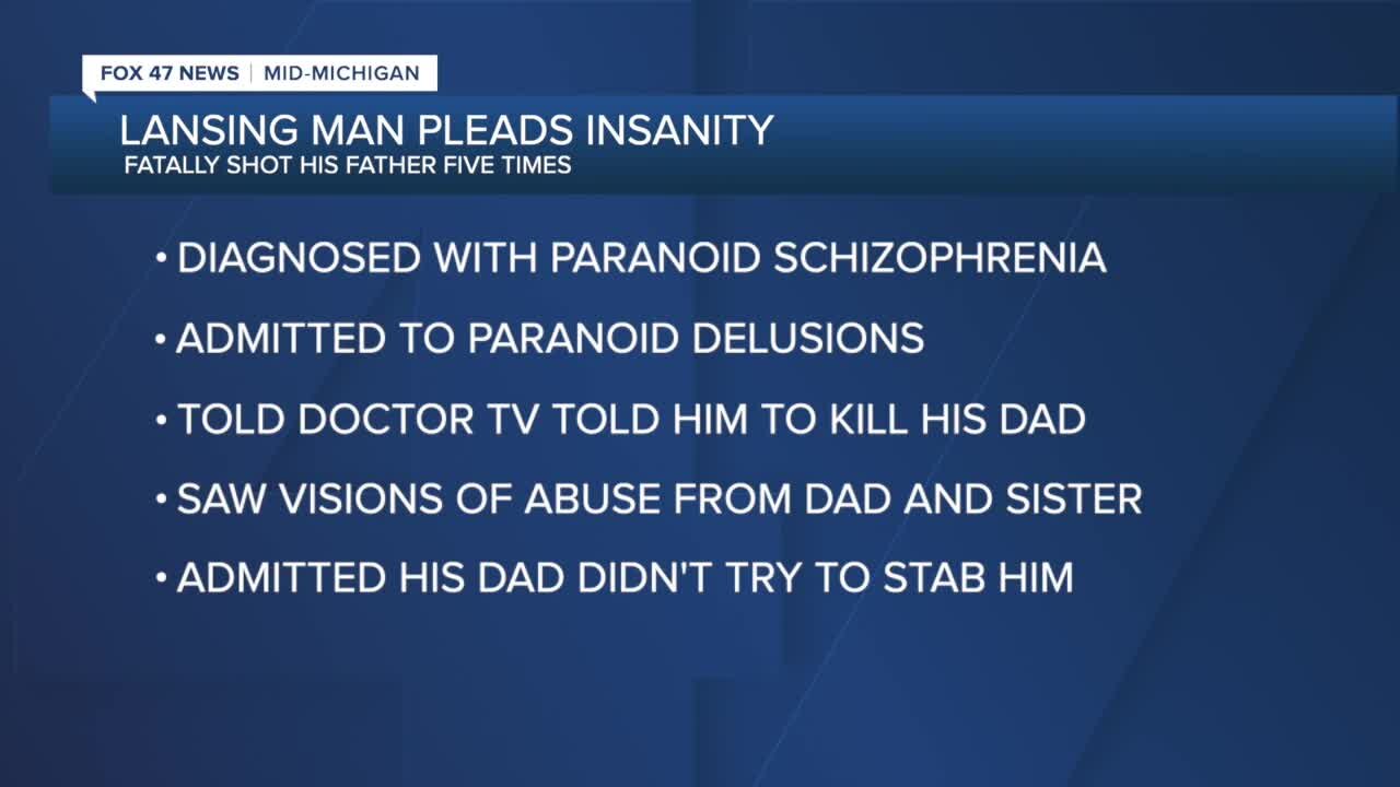 Ingham County Judge accepts insanity plea of Lansing man who killed his father