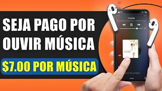 Ganhe $7.00 a Cada 30 Segundos Apenas Ouvindo Músicas (Ganhar Dinheiro Online)