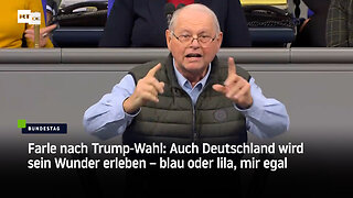 Farle nach Trump-Wahl: Auch Deutschland wird sein Wunder erleben – blau oder lila, mir egal