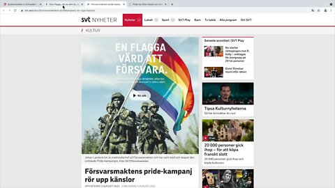 Schweden: Armee kämpft jetzt unter dem Regenbogen