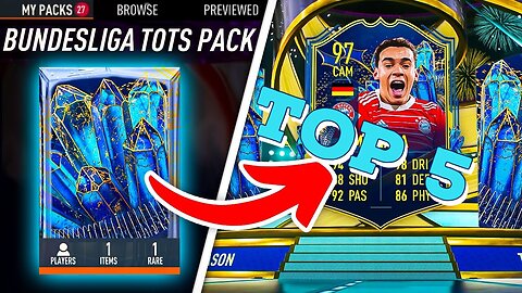 FIFA 23: TOP 5 PICKS OF BUNDESLIGA TOTS PACKS & 500k TOTS PACKS!🥹- FUT23