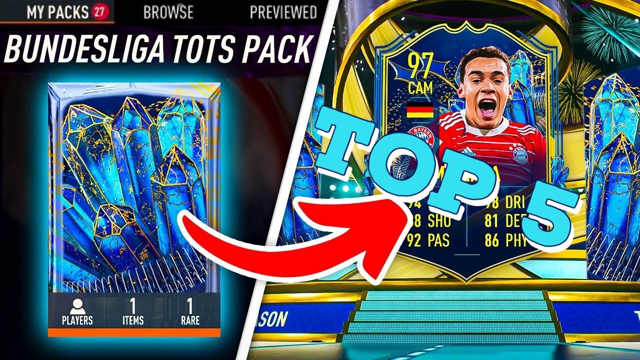 FIFA 23: TOP 5 PICKS OF BUNDESLIGA TOTS PACKS & 500k TOTS PACKS!🥹- FUT23