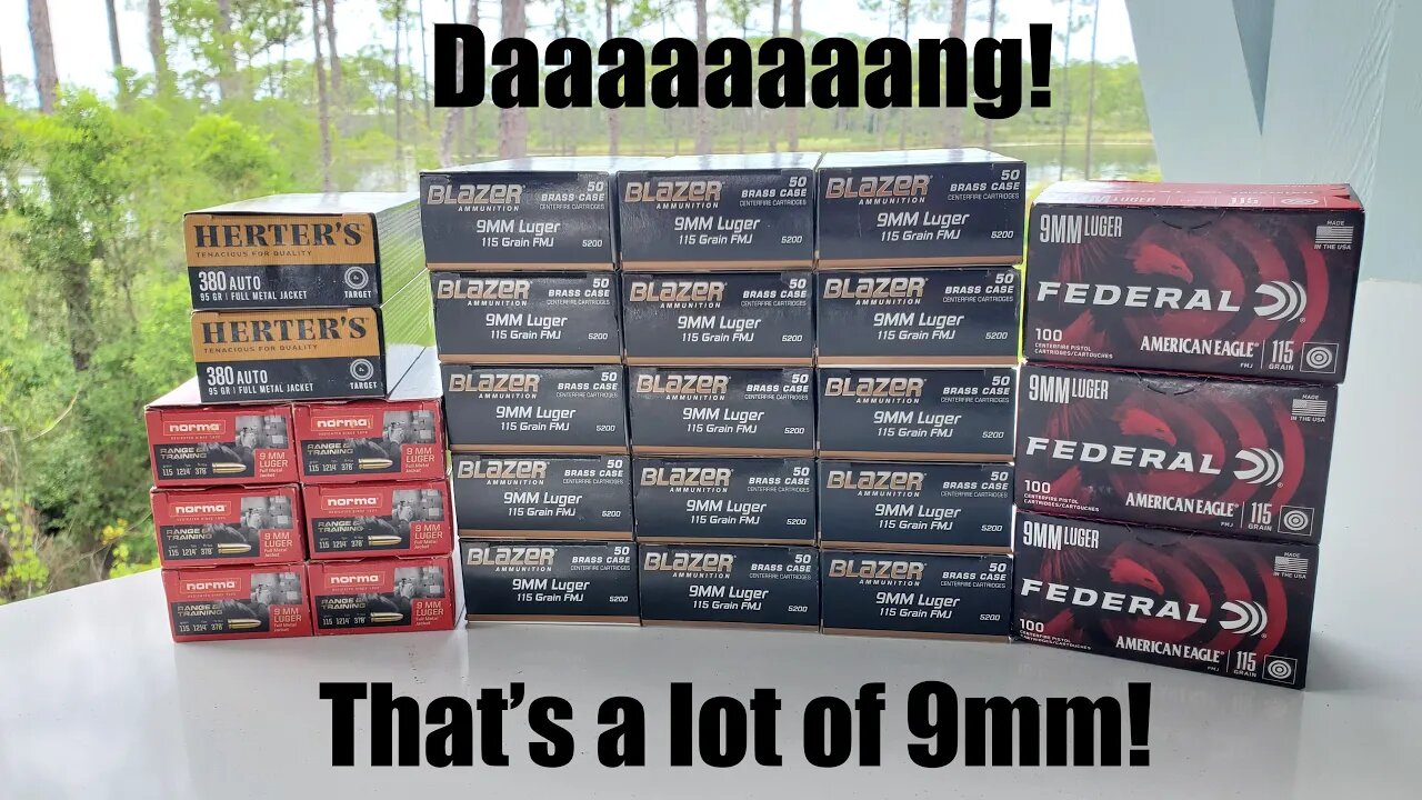 Daaaaang, That's a lot of 9mm!!