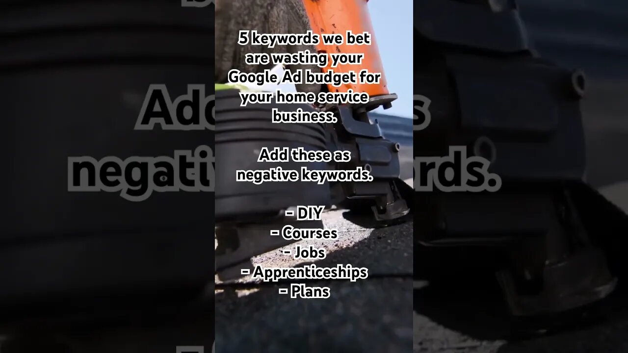 5 keywords we bet are wasting your Google Ad budget for your home service business #googleleads