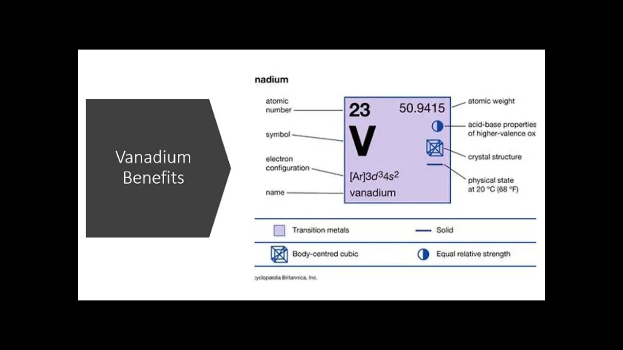 Vanadium Benefits
