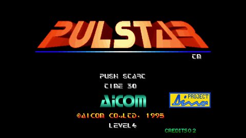 Pulstar Arcade Game, Aicom 1995, longplay
