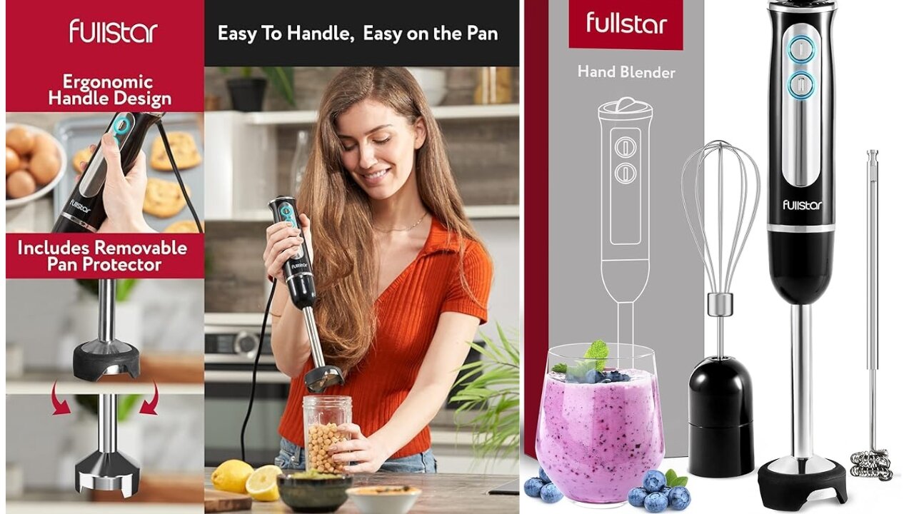 Cooking Like a Pro: Dive into the 3-in-1 Fullstar Handheld Blender Experience!"