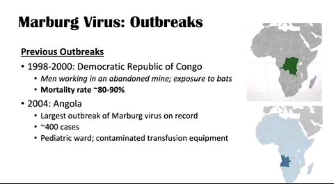 Marburg Virus outbreak clinical information