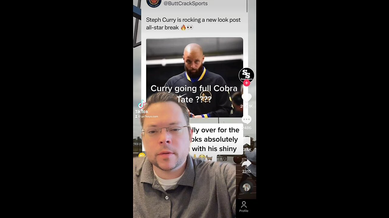 Steph Curry goes Andrew Tate Top G