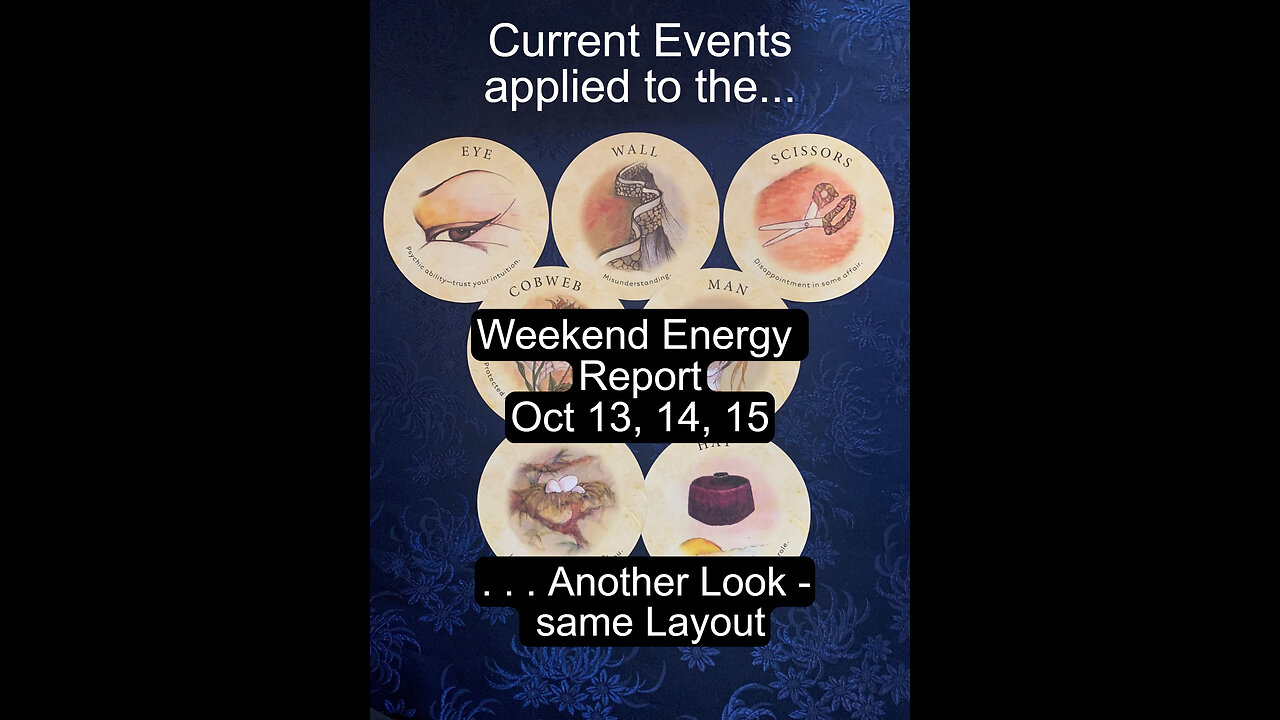 ROUND TWO - Current Events - Weekend Energy Oct 13-15