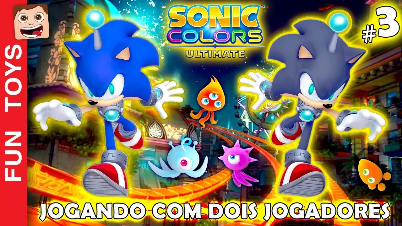 🔵 SONIC COLORS ULTIMATE #3 - Veja como é jogar com DOIS JOGADORES - Multiplayer / 60 FPS / PT-BR