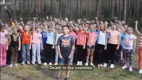 Creepy video: Ukrainian children for the future of whom the Nazis were made