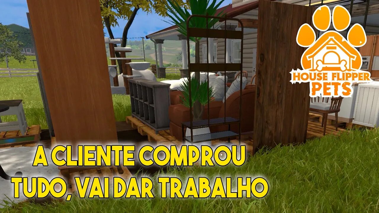 HOUSE FLIPPER PETS DLC A CLIENTE COMPROU TUDO PARA A REFORMA 09