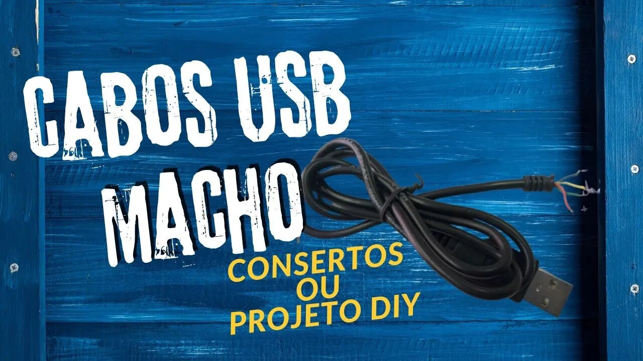 Comprei no Shopee! Cabos USB Macho de 4 vias para Reposição, Consertos ou Projetos Caseiros