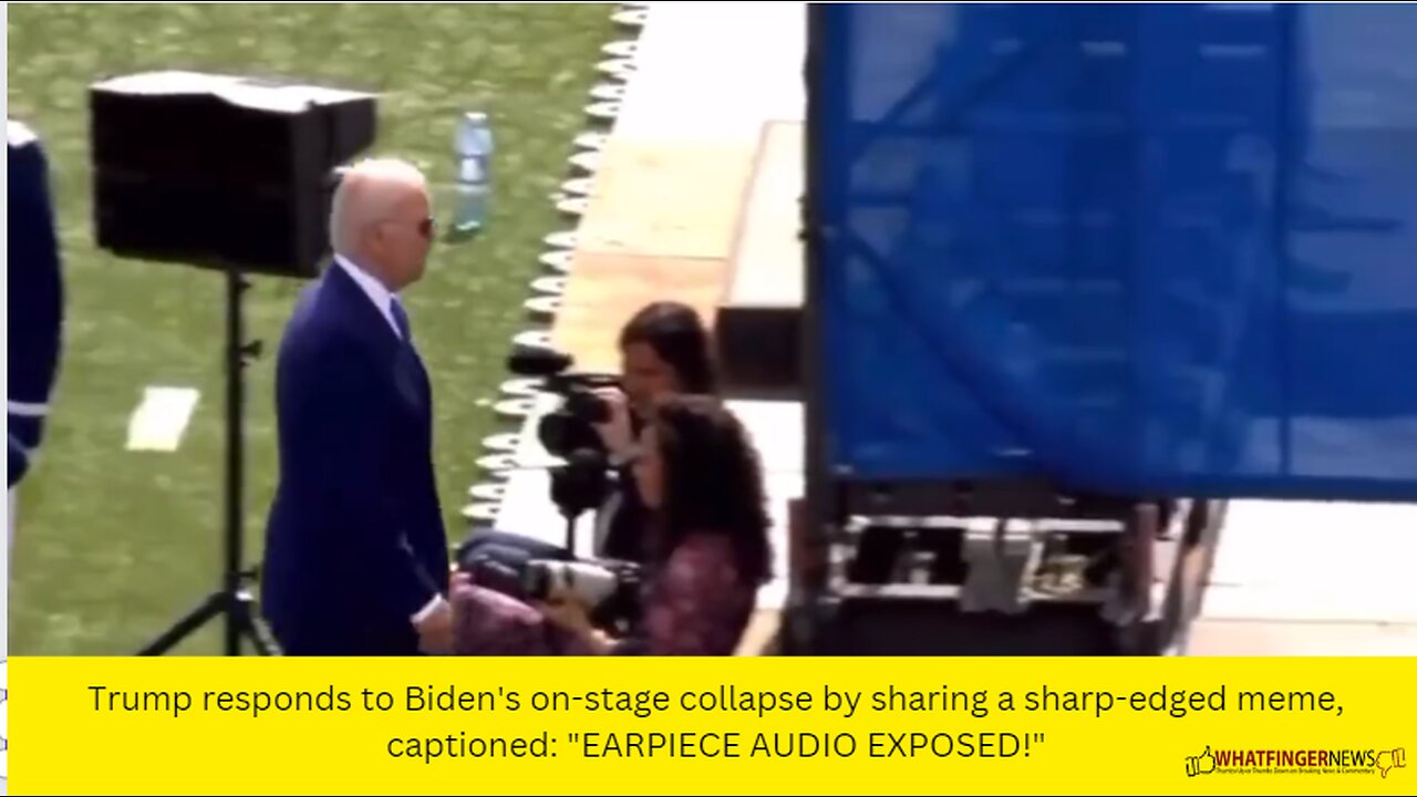 Trump responds to Biden's on-stage collapse by sharing a sharp-edged meme