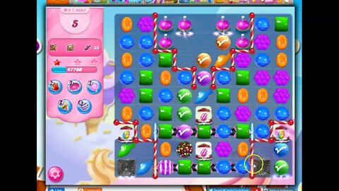 Candy Crush Level 5847 Audio Talkthrough, 25 Moves 0 Booster