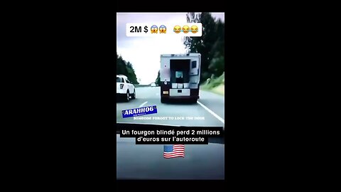Money fell out from a bullion Van