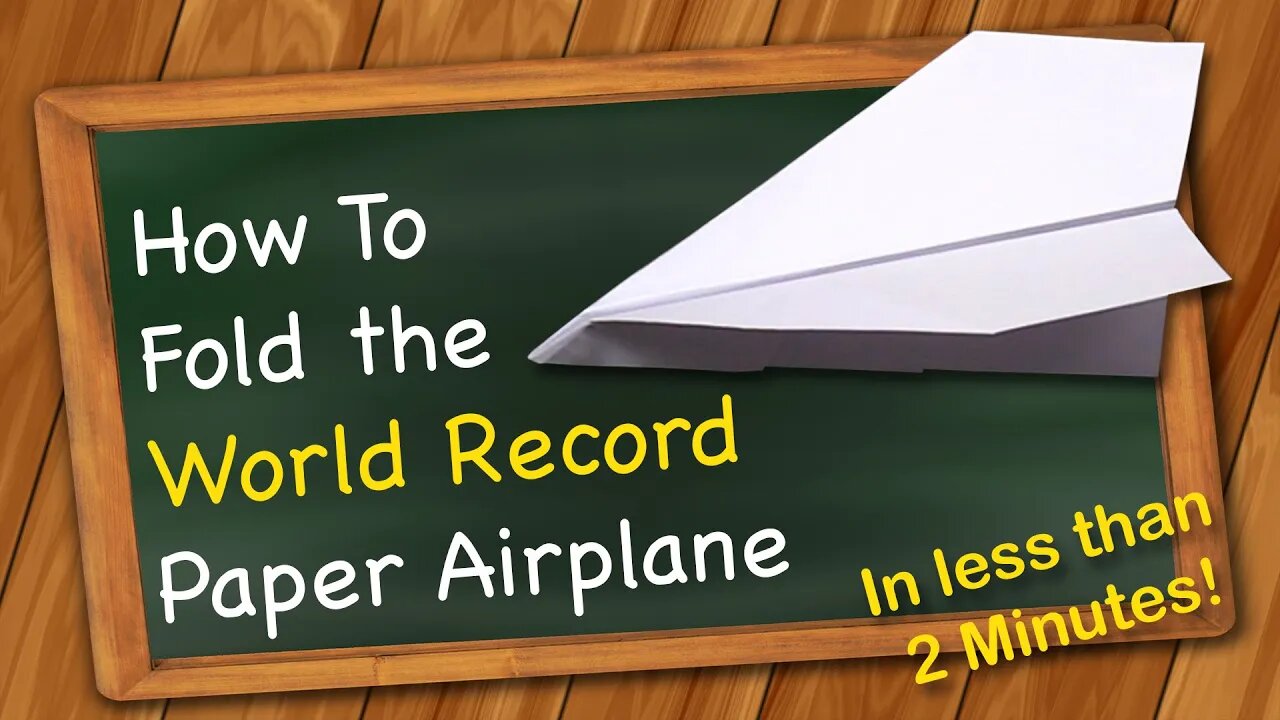 How to fold the World Record Paper Airplane | Farthest Flying | Best Design!