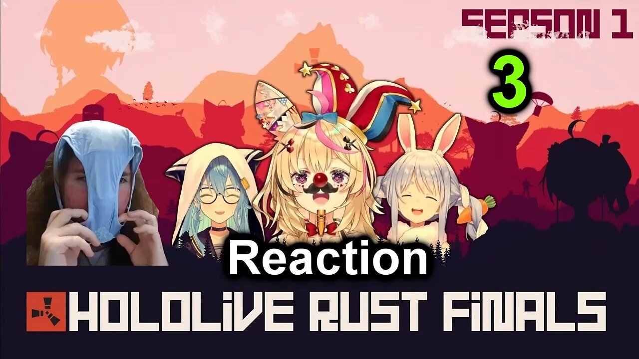 Hololive Reaction! Hololive Members Battle It Out At The End of Season 1 in RUST. 3/3