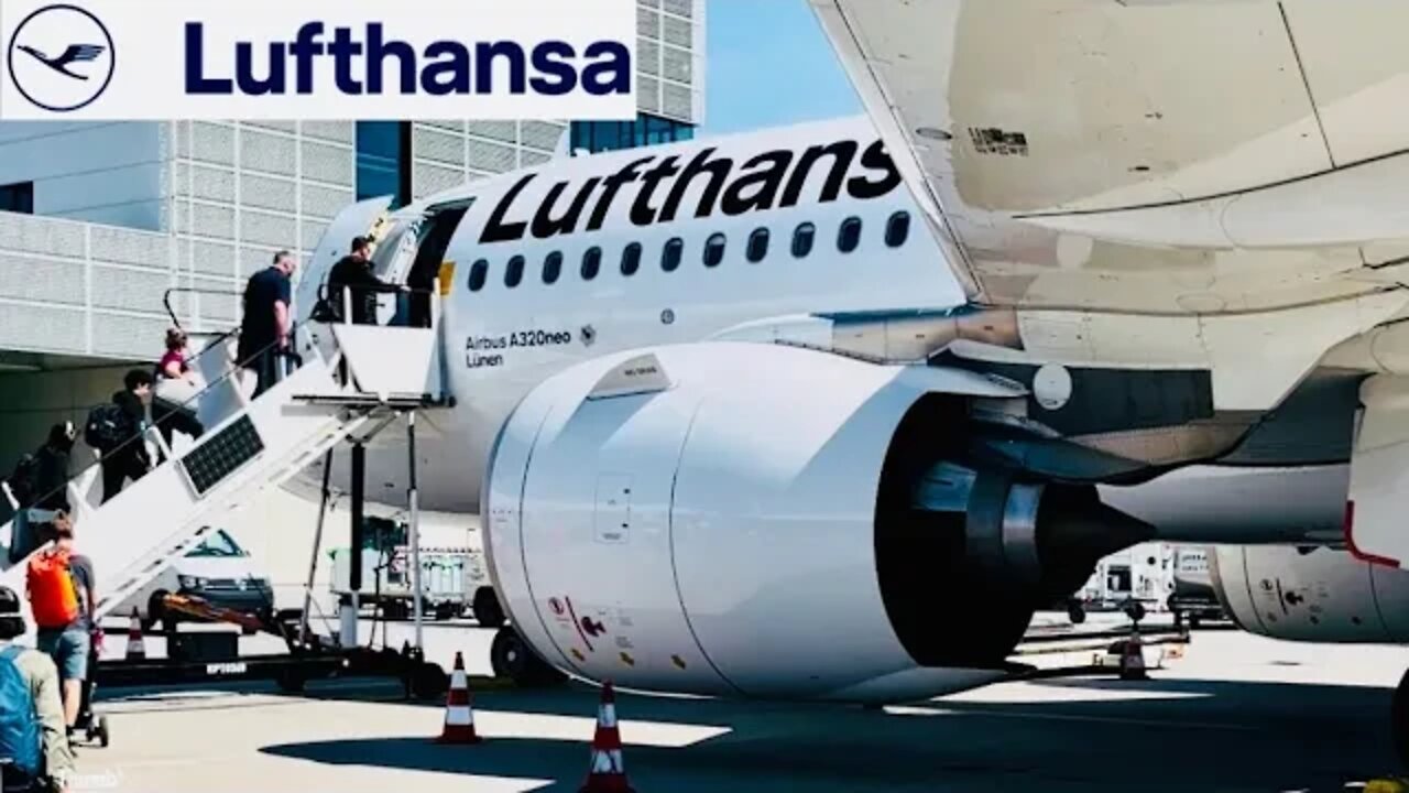 *4 Star Service* Lufthansa Airbus A320neo Frankfurt - Krakow - Economy Class (4K)