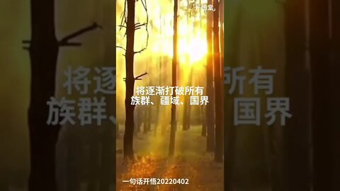 一句话开悟20220402