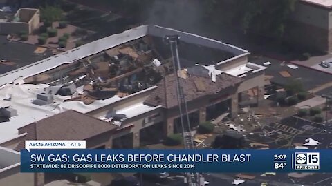 SW gas says there were gas leaks before Chandler blast