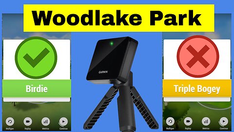 Woodlake Park - 18 Hole Sim Golf Course Vlog on the Garmin Approach R10 Launch Monitor Simulator