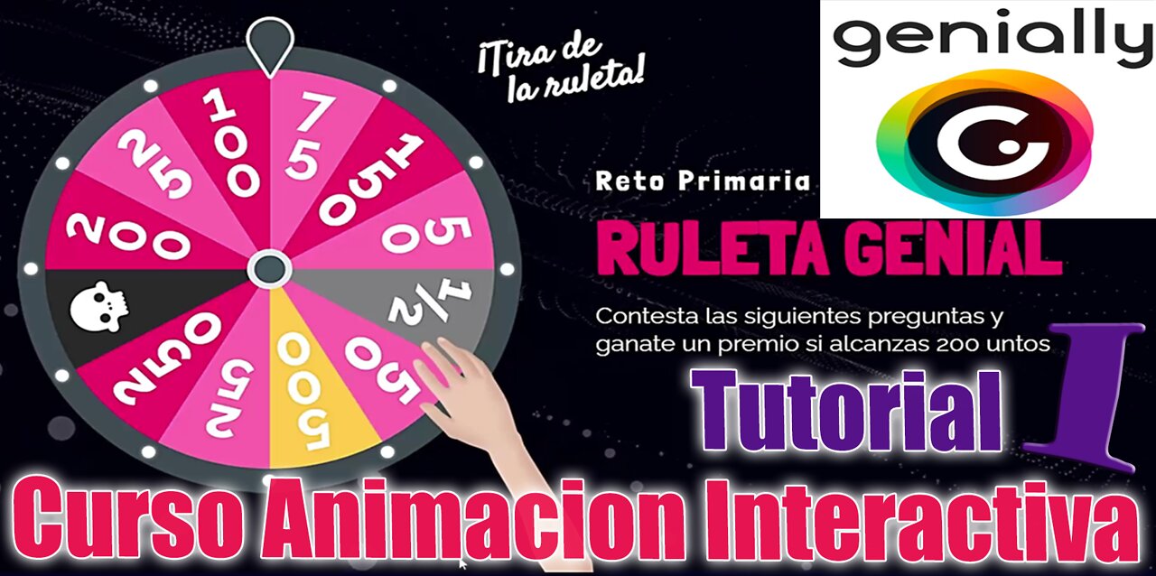 🆕 Como crear una RULETA INTERACTIVA 🔥 Curso de GENIALLY 🔥 Animación Interactiva 👉 Tutorial 1